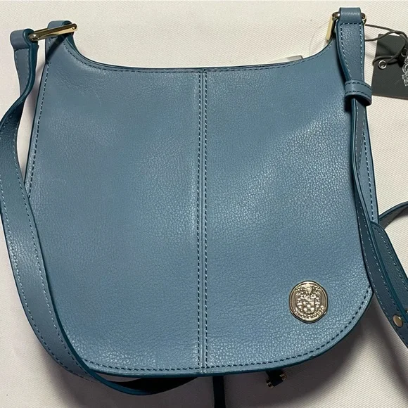 NWT   VINCE CAMUTO NEW YORK  HANDBAG    LIDIA CROSSBODY   BLUE HEAVEN COLOR - Picture 2 of 10